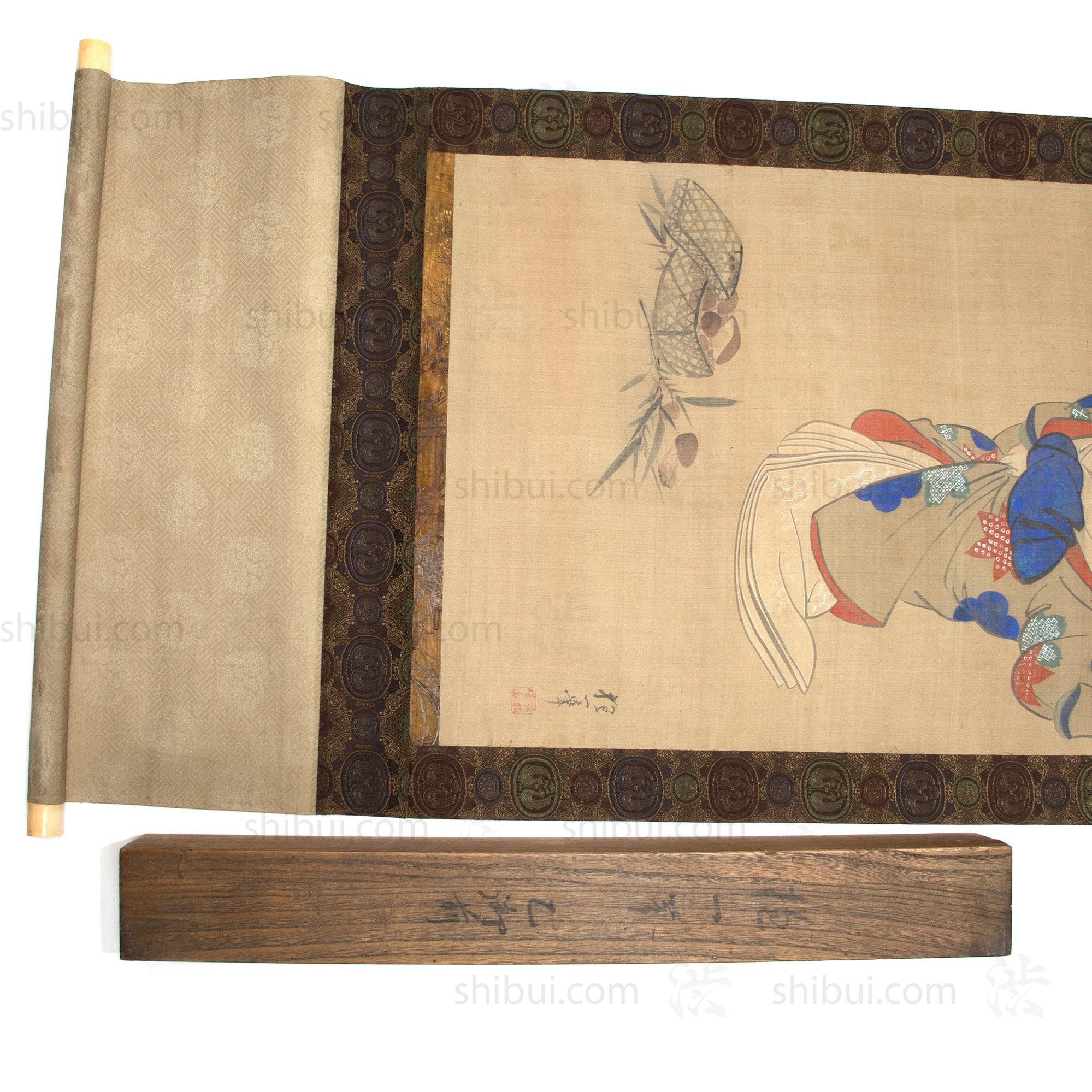 Otogoze (Otafuku) Hanging Scroll Painting of a Woman