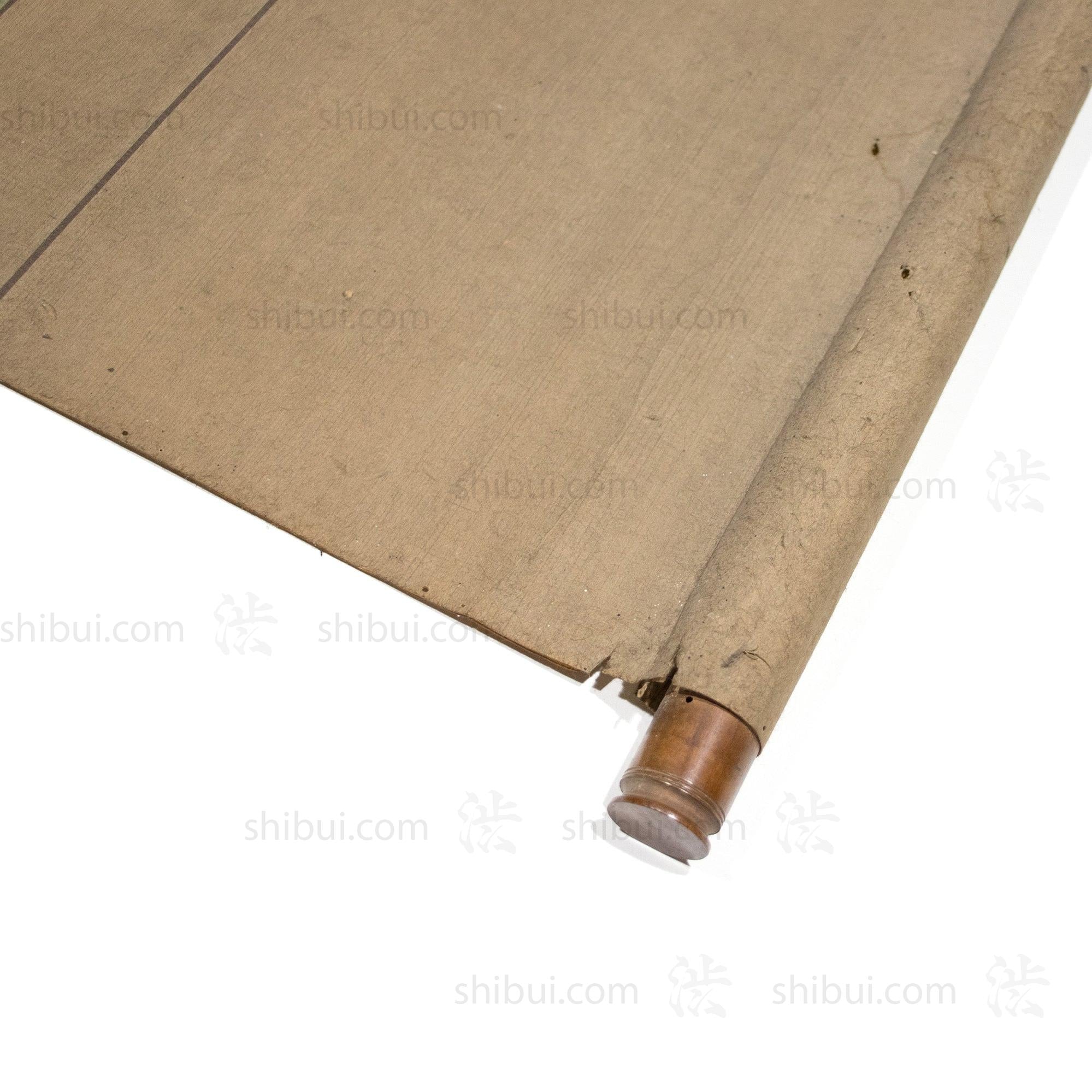 Antique Japanese Drunken Fairytale War Scroll