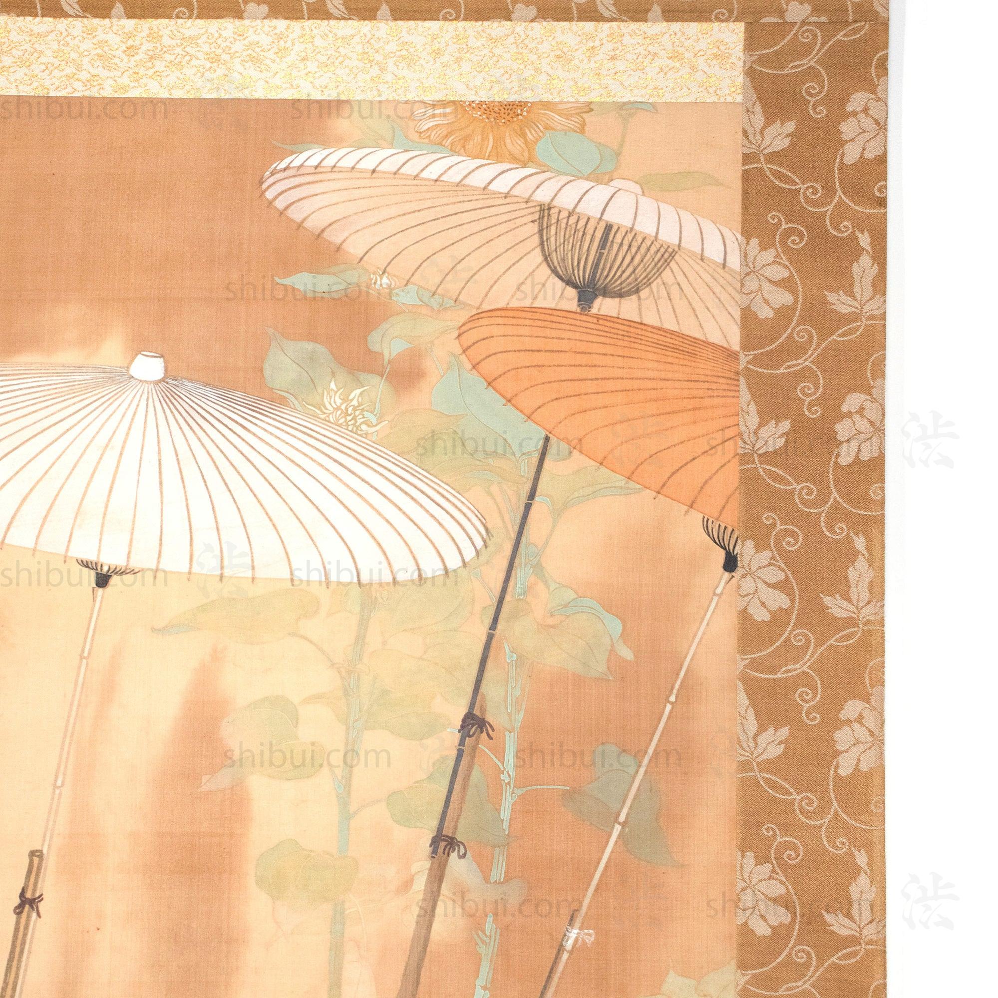 Antique Japanese Scroll of Kasa Craftsman