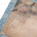 Antique Japanese Thunder God & Man Scroll