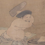 Antique Daikoku & Ebisu Scroll Painting | Lucky Gods