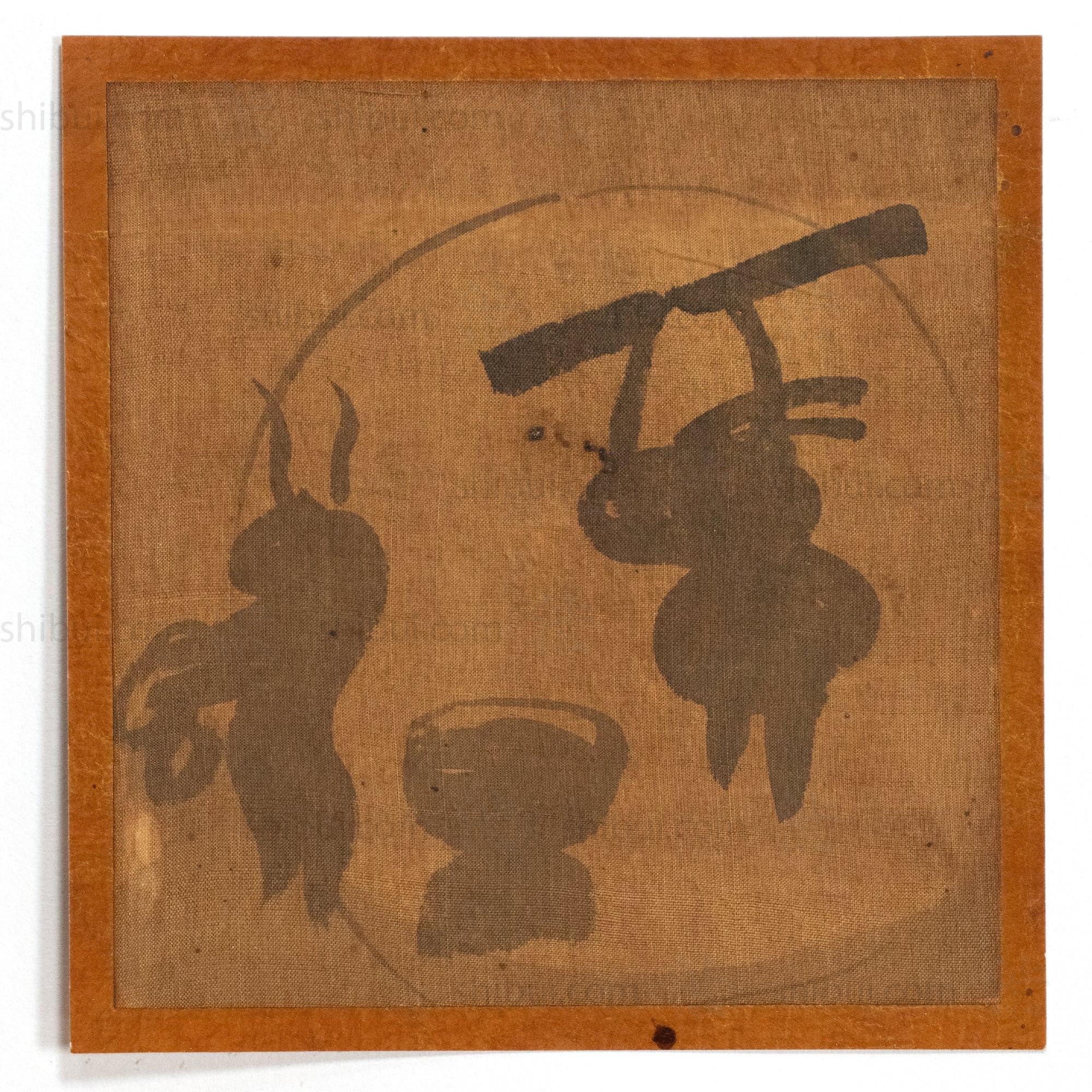 Eleven Giga Syle Paintings From a  Folding Screen