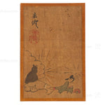 Eleven Giga Syle Paintings From a  Folding Screen