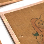 Eleven Giga Syle Paintings From a  Folding Screen