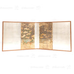 Quail Furosaki Byobu Screen