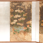 Quail Furosaki Byobu Screen