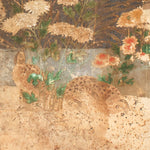 Quail Furosaki Byobu Screen