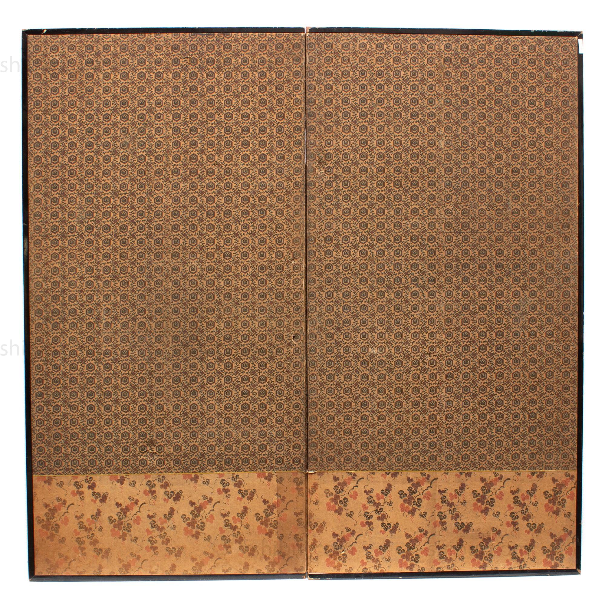 Lively Inari Daimyojin - Fox Festival Folding Screen