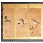 Hunting Hawks | Pair of 6 Panel Screens