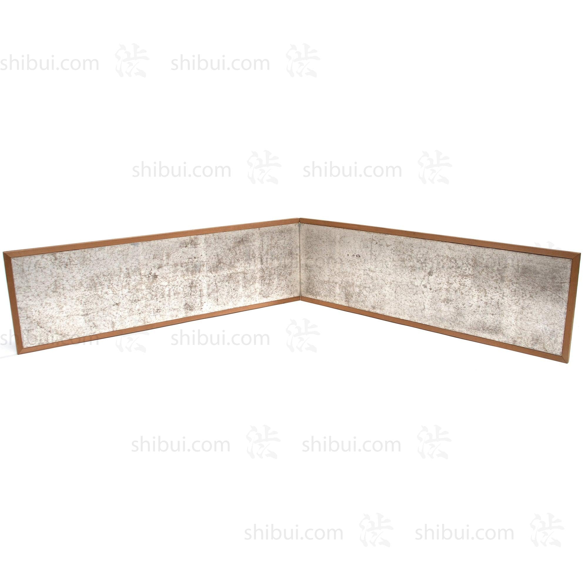 Silver Leaf Furosaki Byobu | Tea Screen