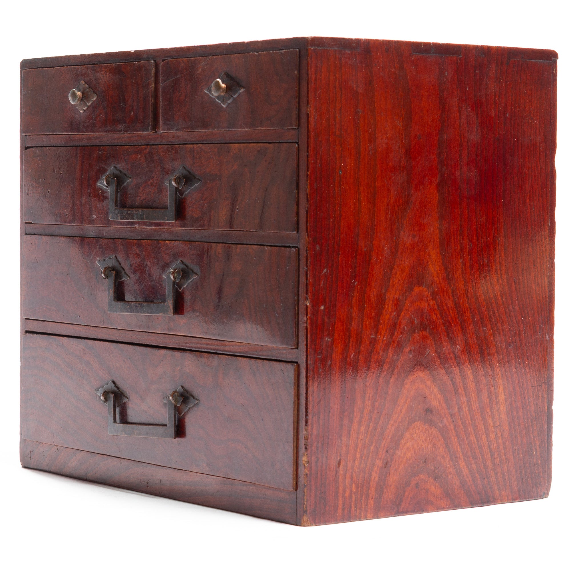Sakata Hari Bako Japanese Antique Sewing Box