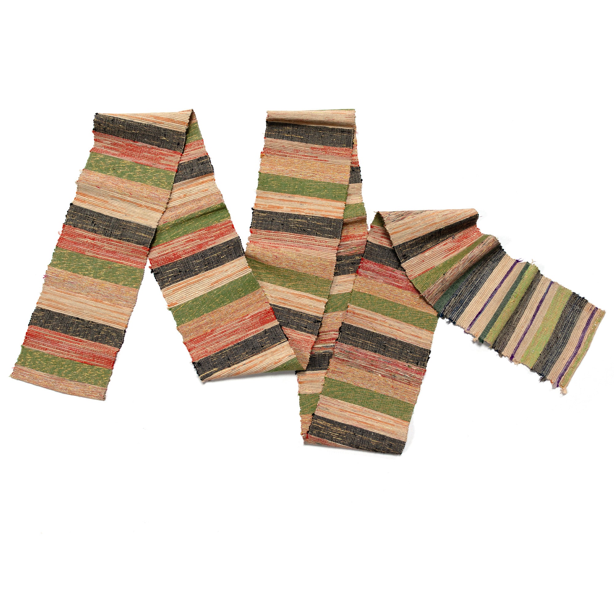 Sakiori Obi | Recycled Silk Upcycled Ragweave Belt