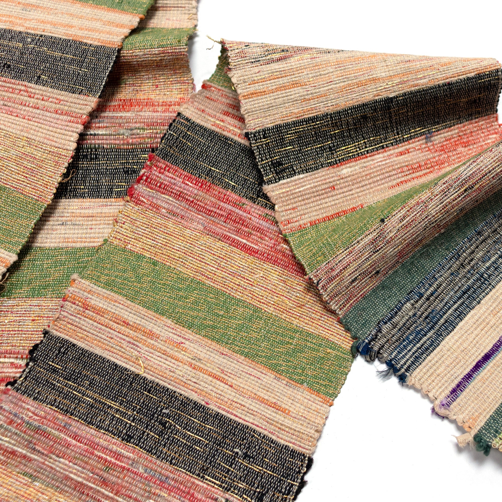 Sakiori Obi | Recycled Silk Upcycled Ragweave Belt