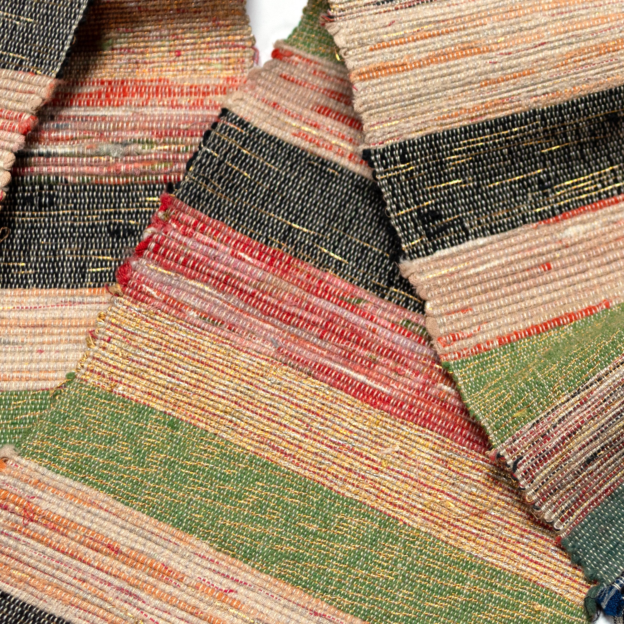 Sakiori Obi | Recycled Silk Upcycled Ragweave Belt