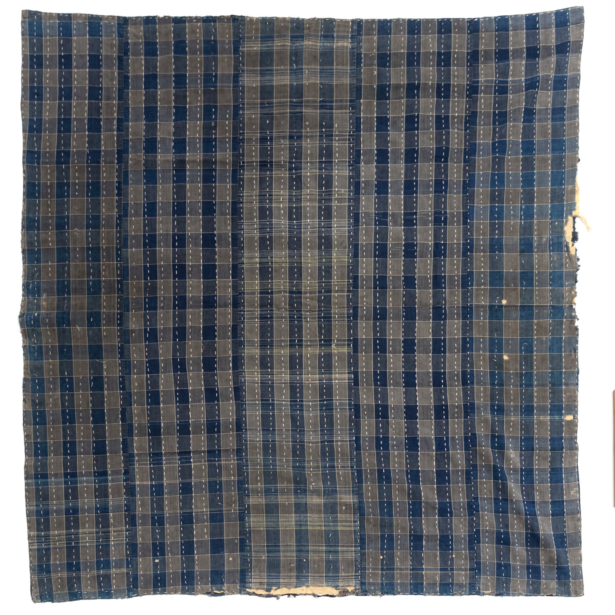 Sashiko Japanese Indigo Cotton Blanket