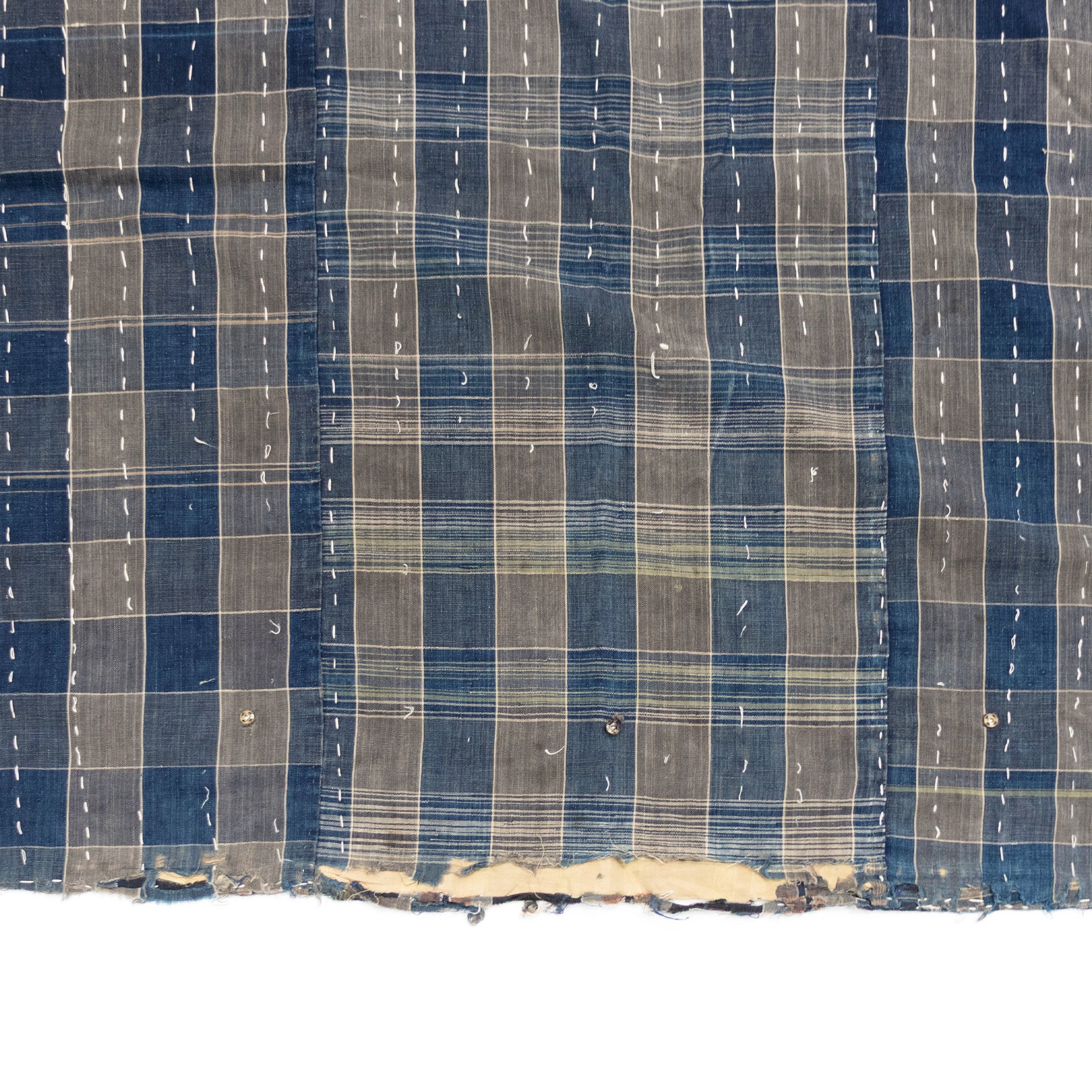 Sashiko Japanese Indigo Cotton Blanket