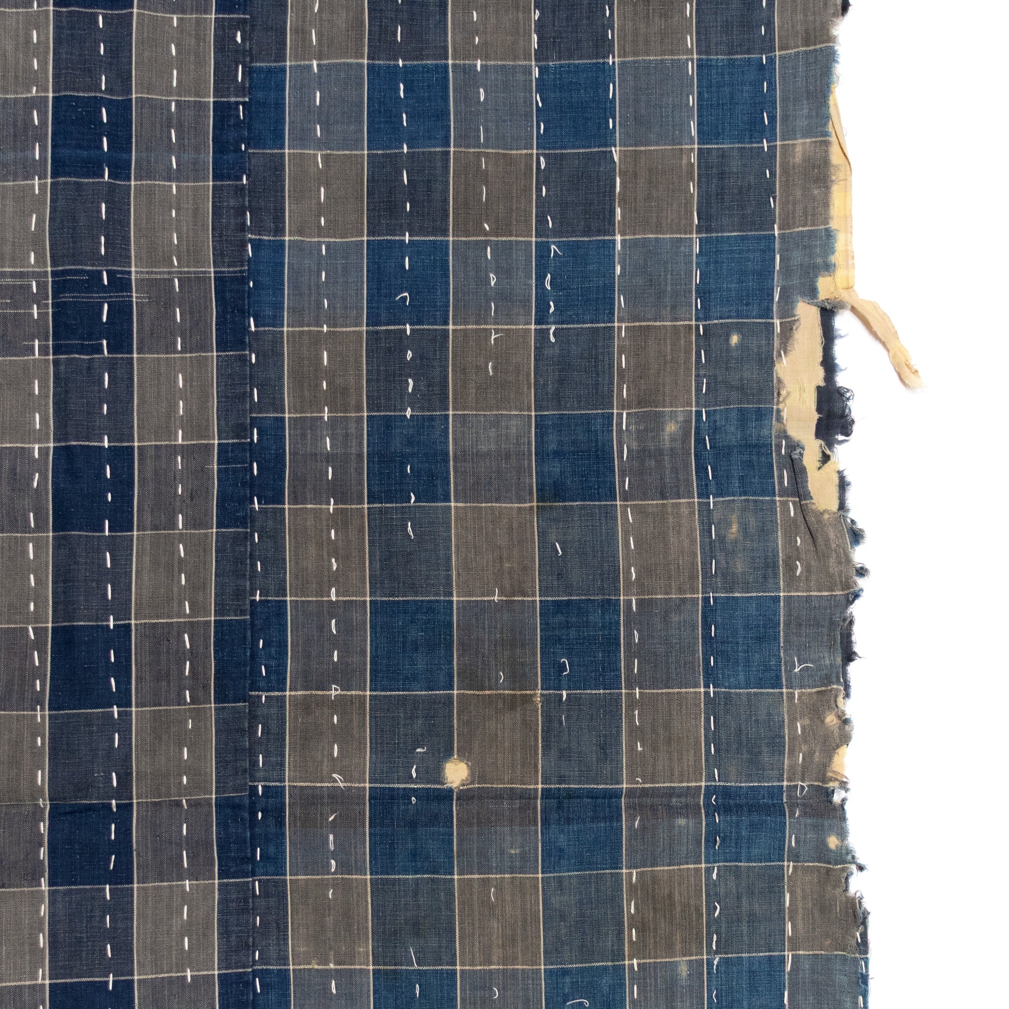 Sashiko Japanese Indigo Cotton Blanket