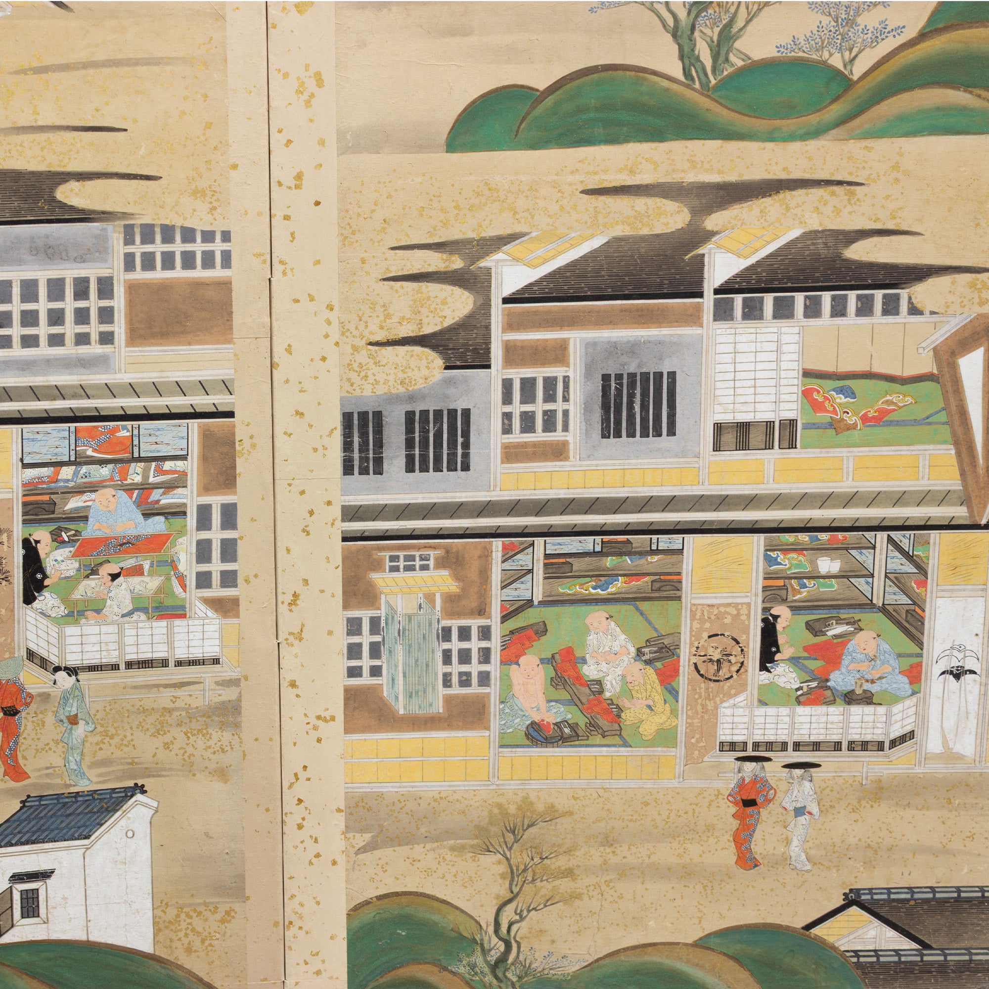 Shoping Street Screen of Various Shokunin Craftsmen