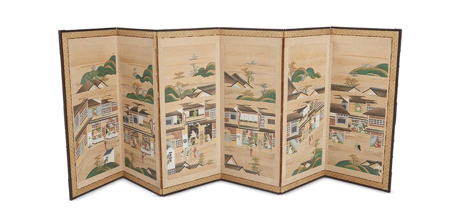 Shoping Street Screen of Various Shokunin Craftsmen