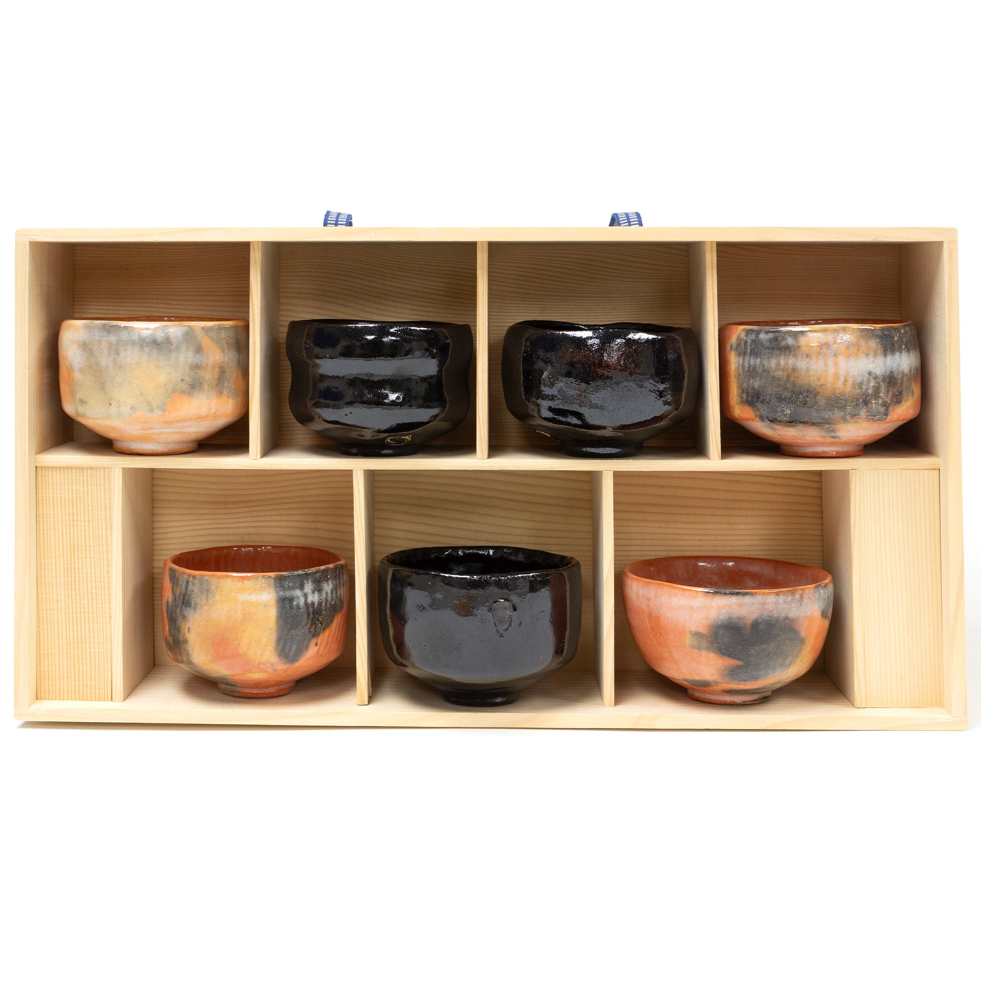 Set of Seven Raku Chawan | Japanese Tea Bowl