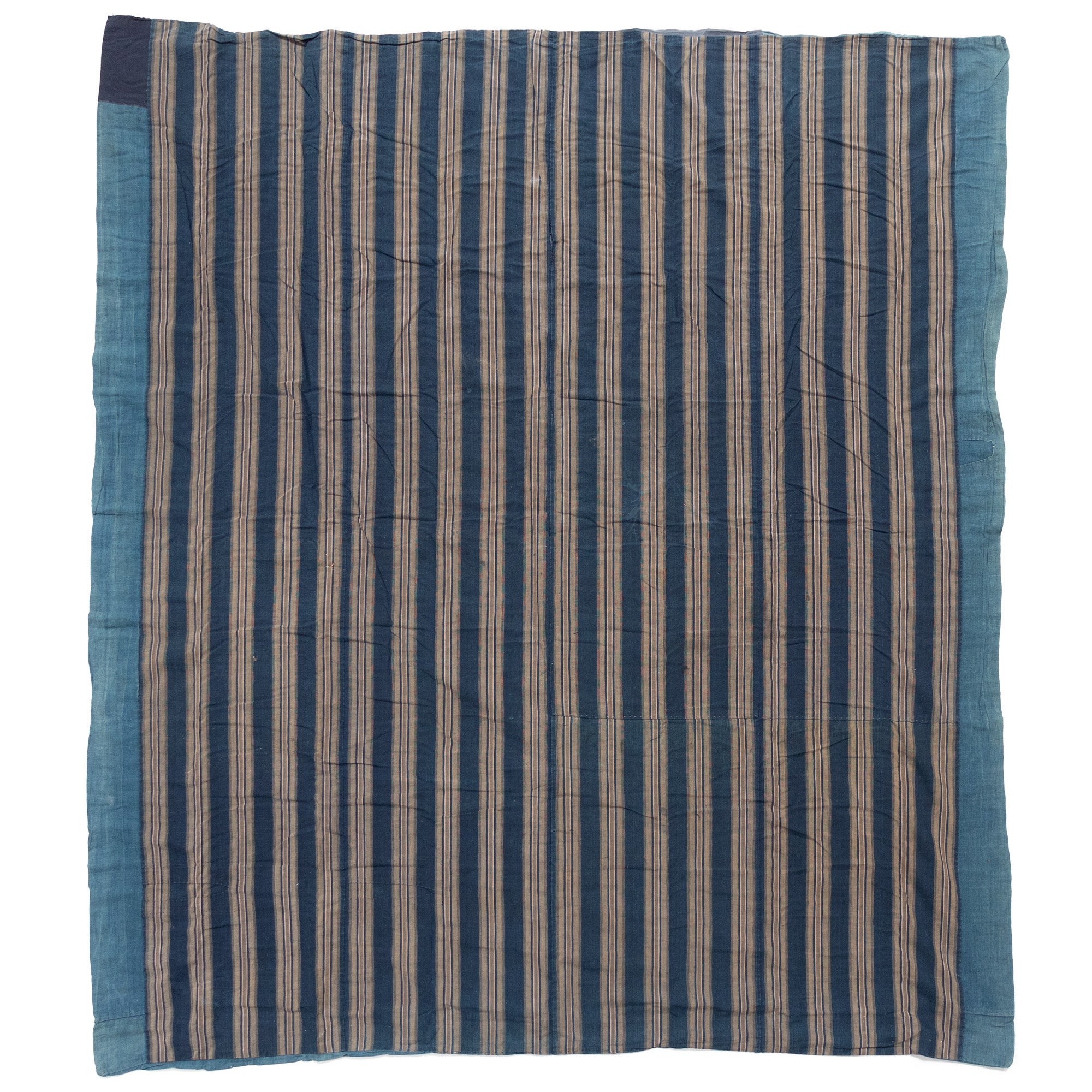 Shima Boro Blanket | Japanese Indigo