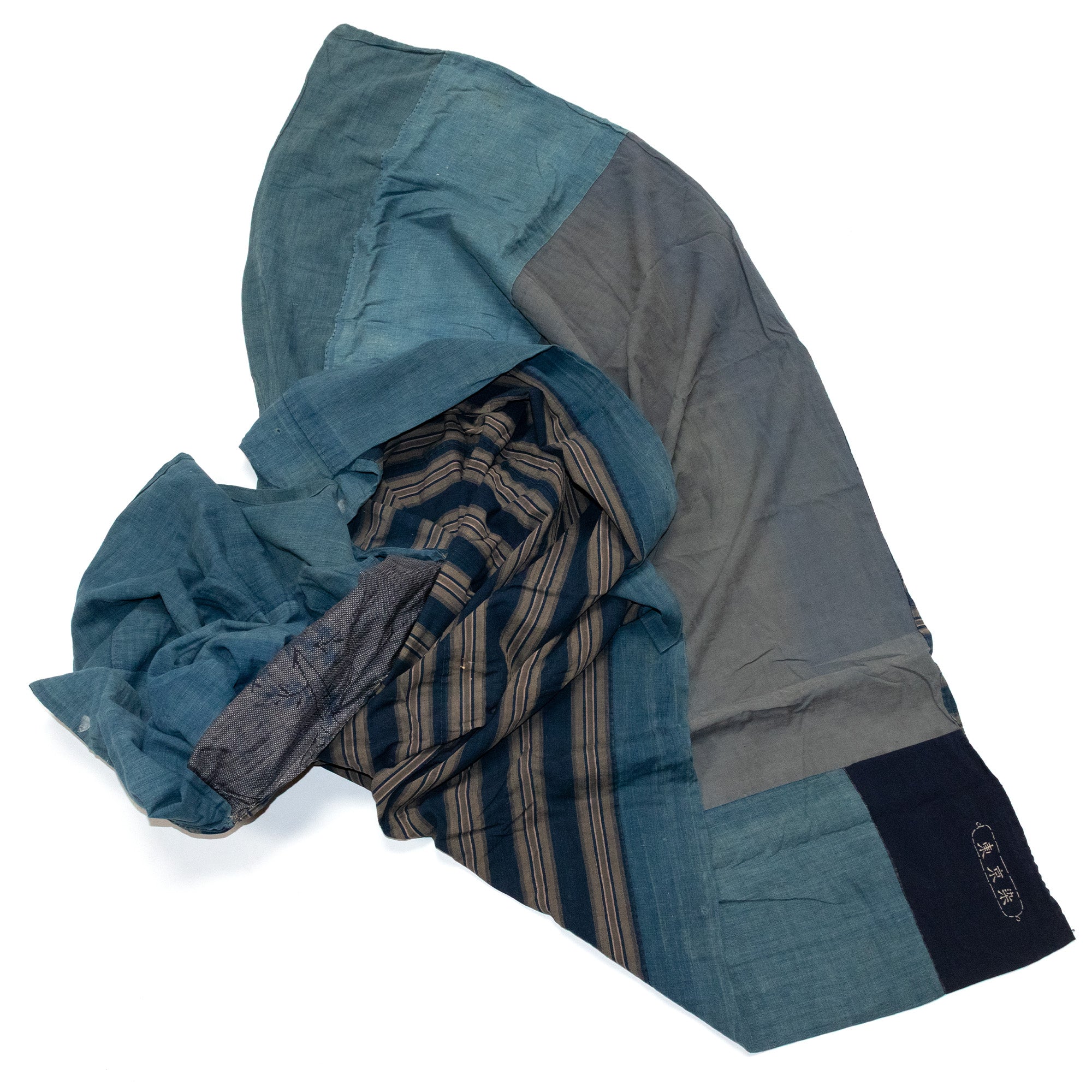 Shima Boro Blanket | Japanese Indigo
