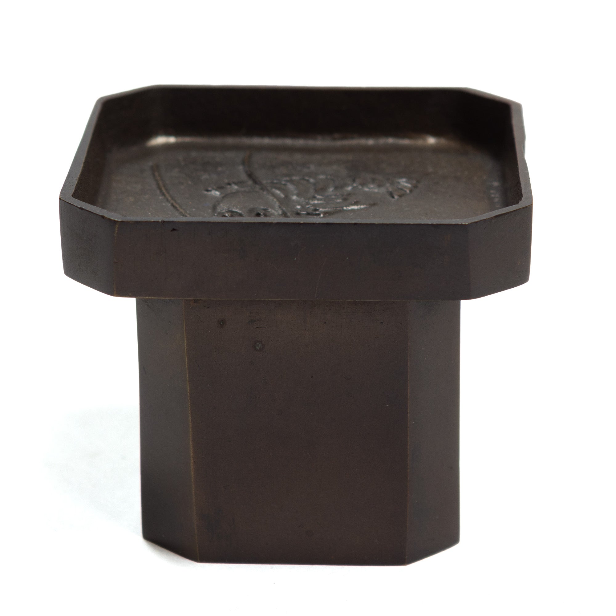 Sanpo Offering Tray Bronze Futaoki | Vintage Ladle Rest