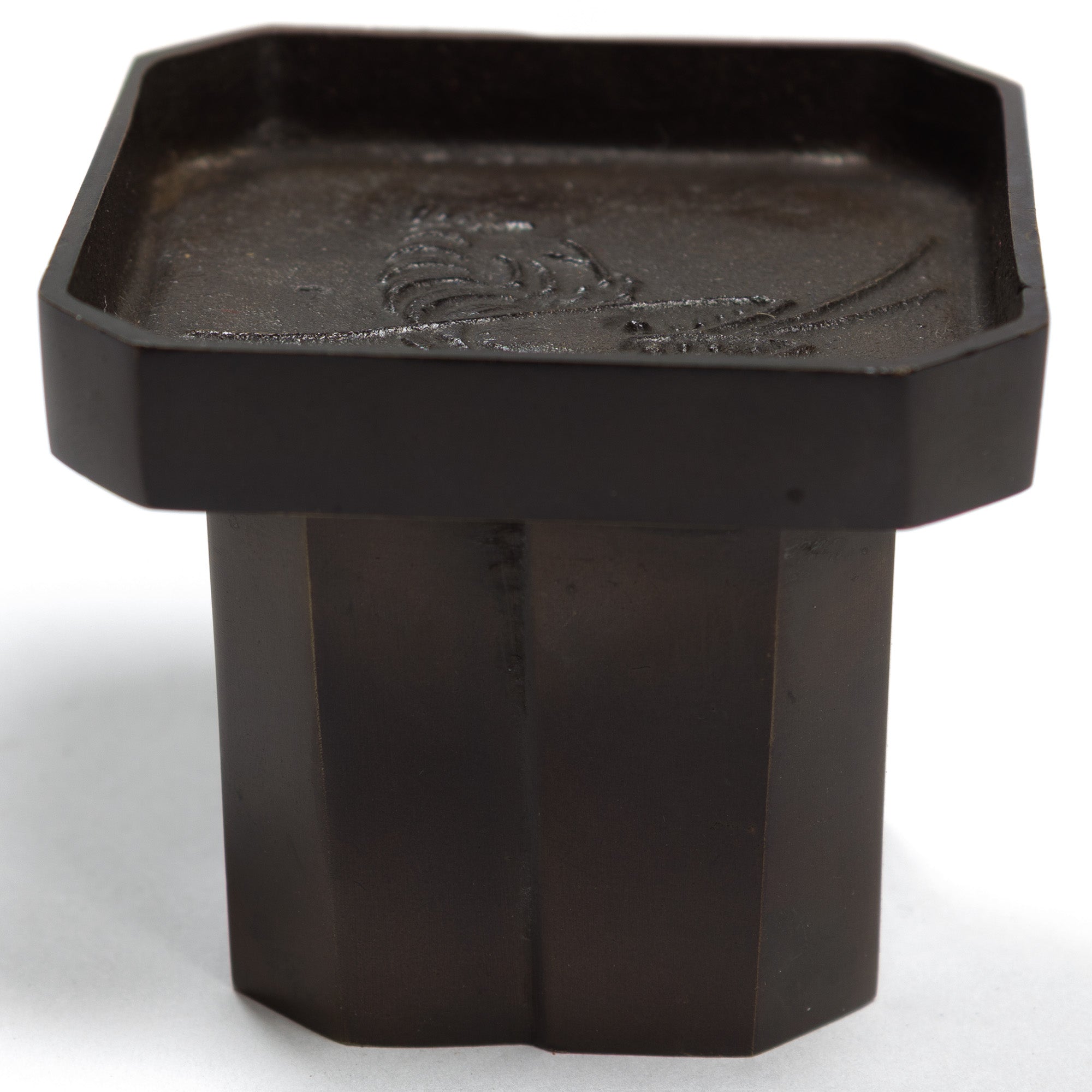 Sanpo Offering Tray Bronze Futaoki | Vintage Ladle Rest