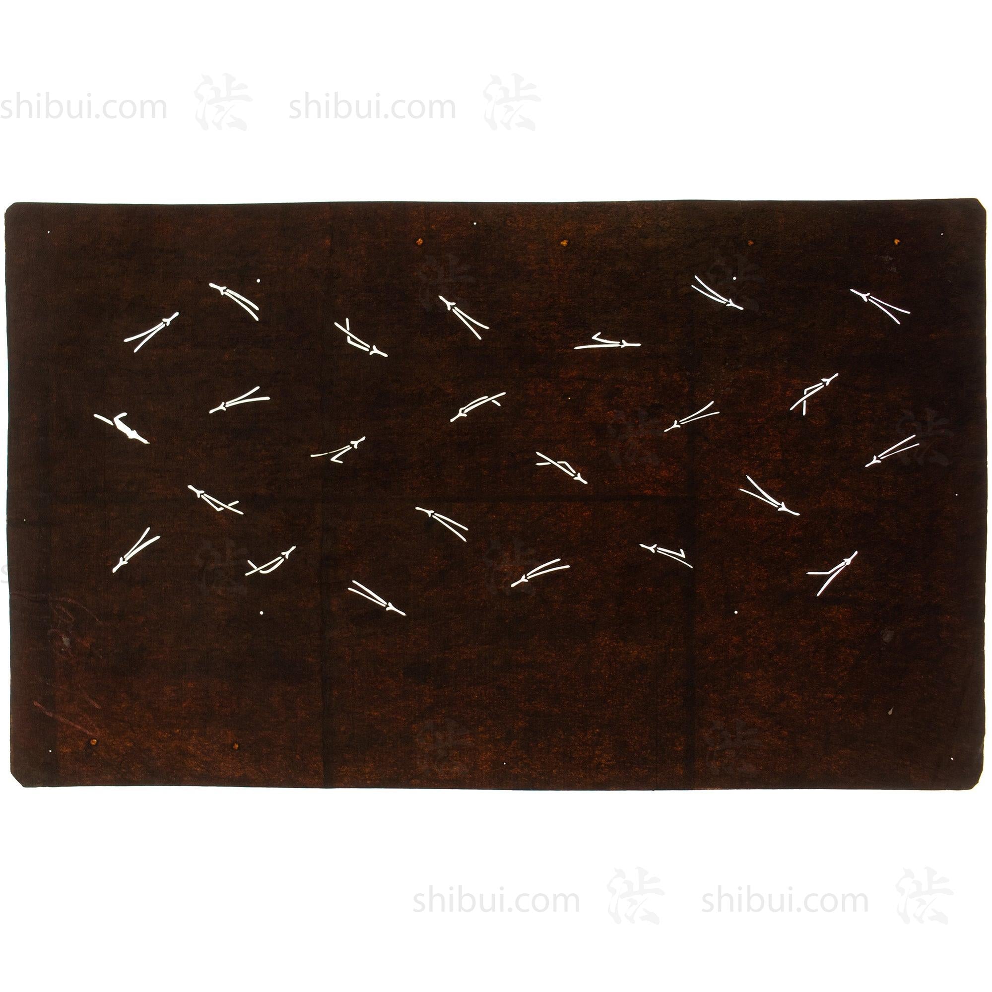 Meiji Pine Needle Katagami | Japanese Lacquered Paper Stencil