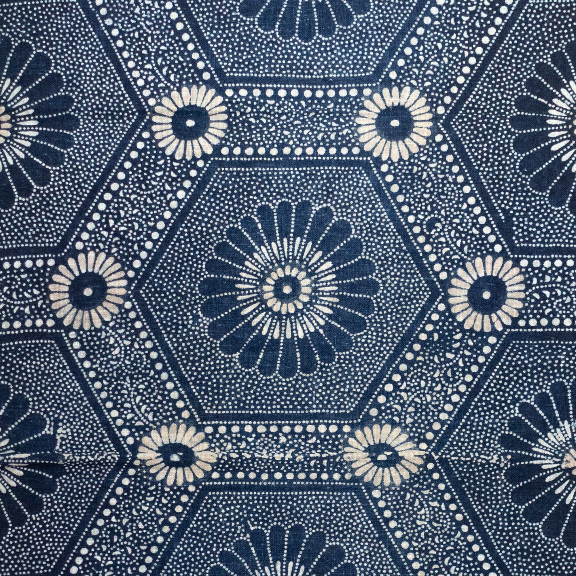 Japanese Katazome Textile Fragment