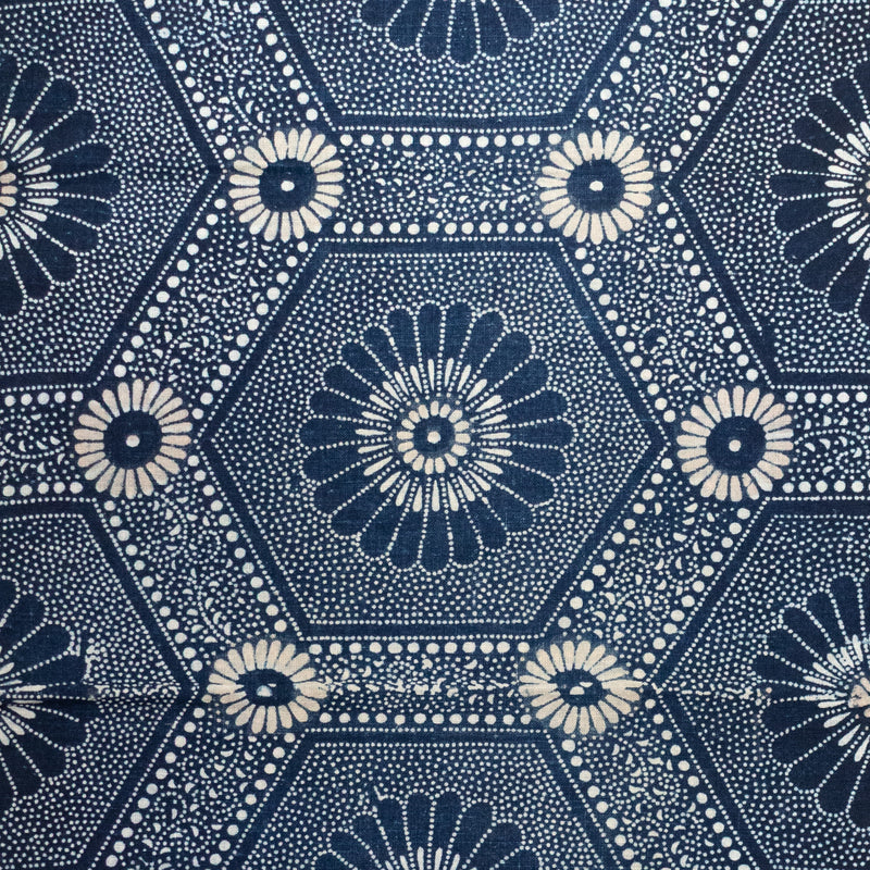 Japanese Katazome Textile Fragment