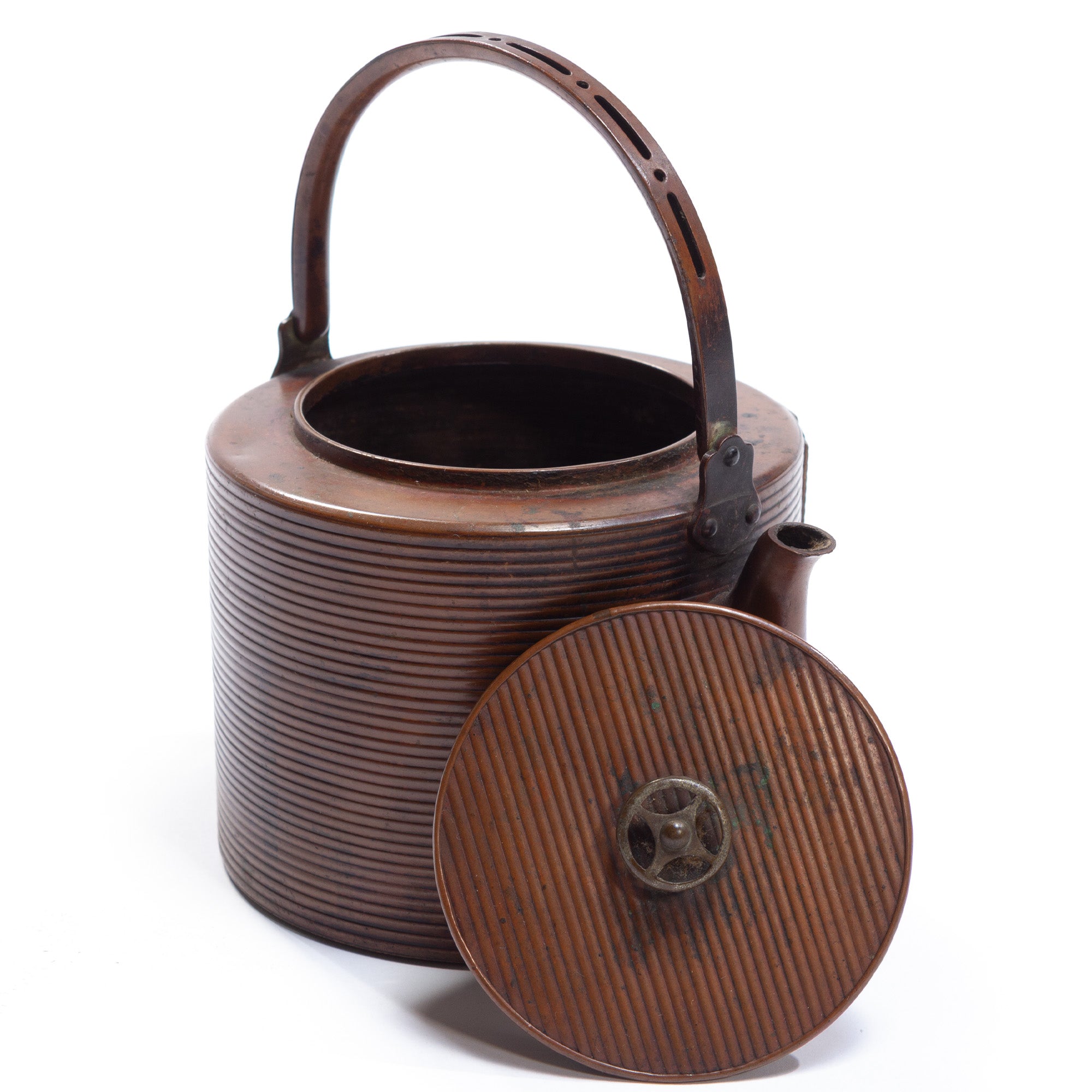 Small Copper Mizusashi | Water Jar for Japanese Tea Ceremony
