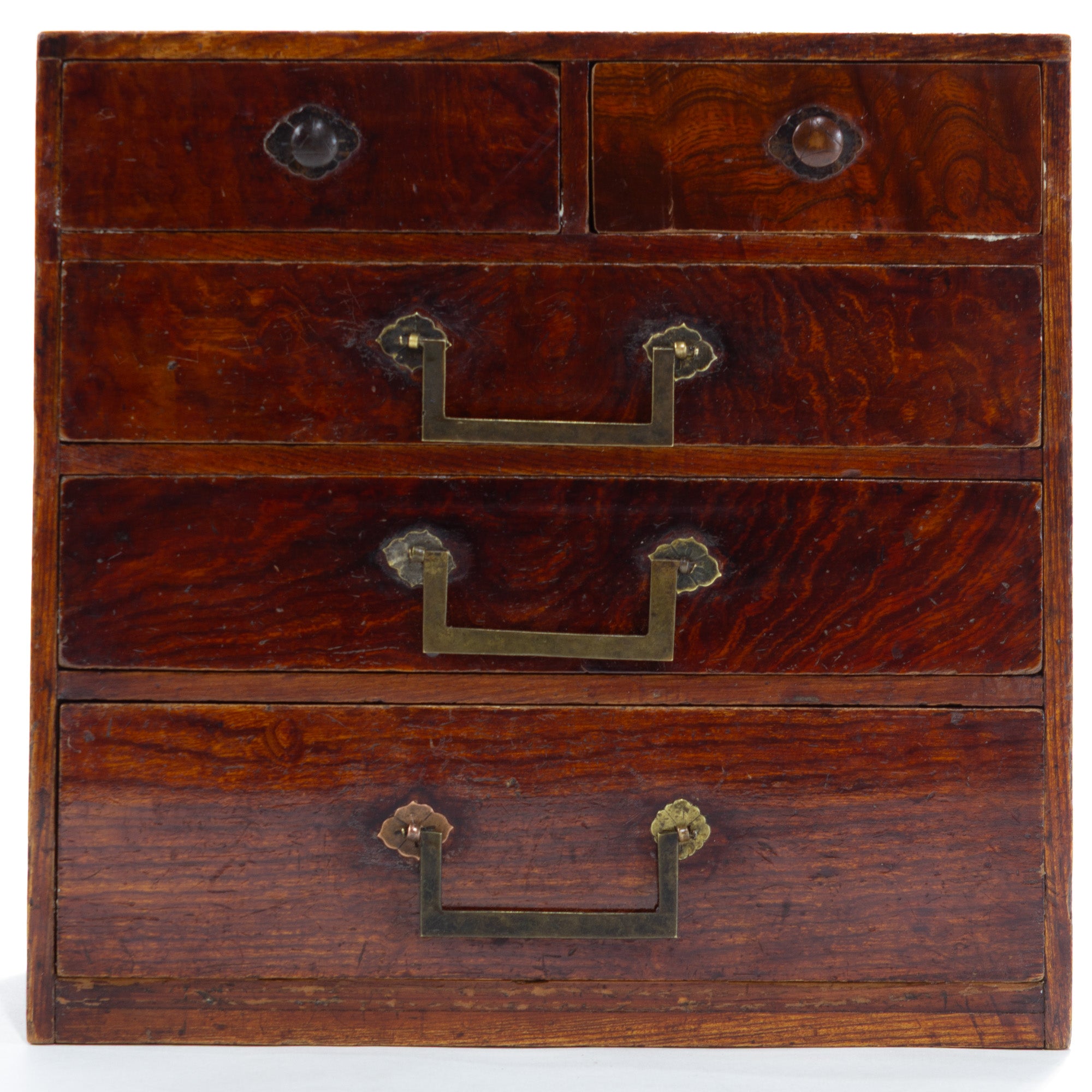 Sakata Hari Bako Japanese Antique Sewing Box
