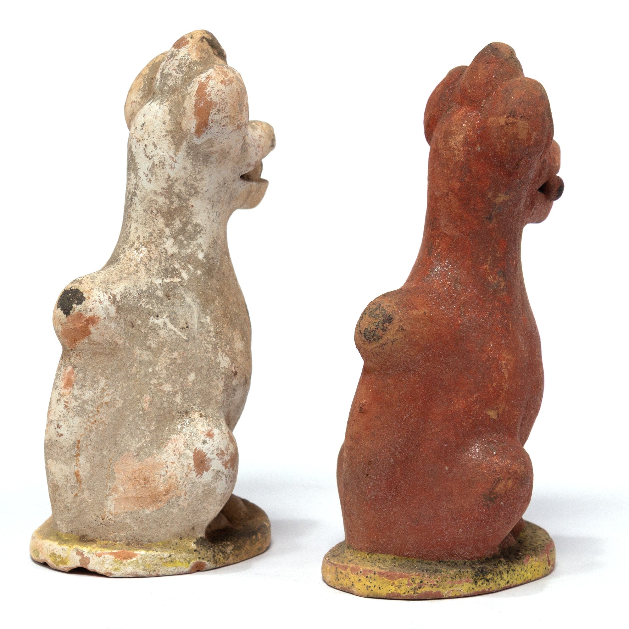 Pair of Ceramic Inari Foxes