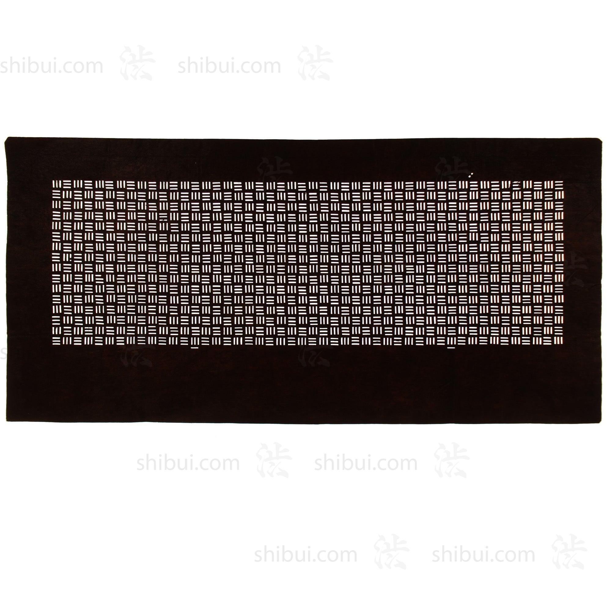 Woven Motif Edo Komon Katagami | Japanese Lacquered Paper Stencil