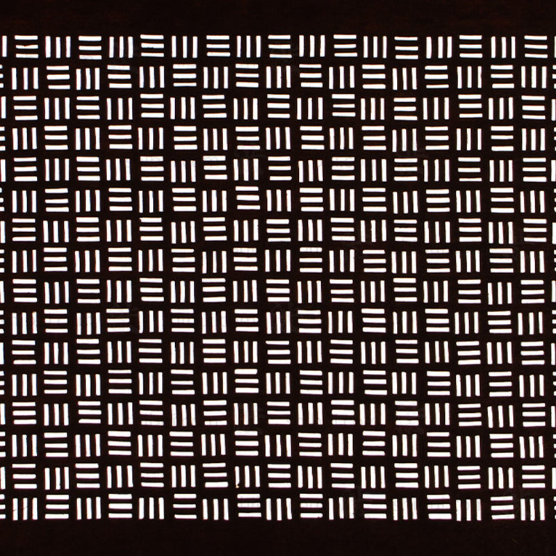 Woven Motif Edo Komon Katagami | Japanese Lacquered Paper Stencil