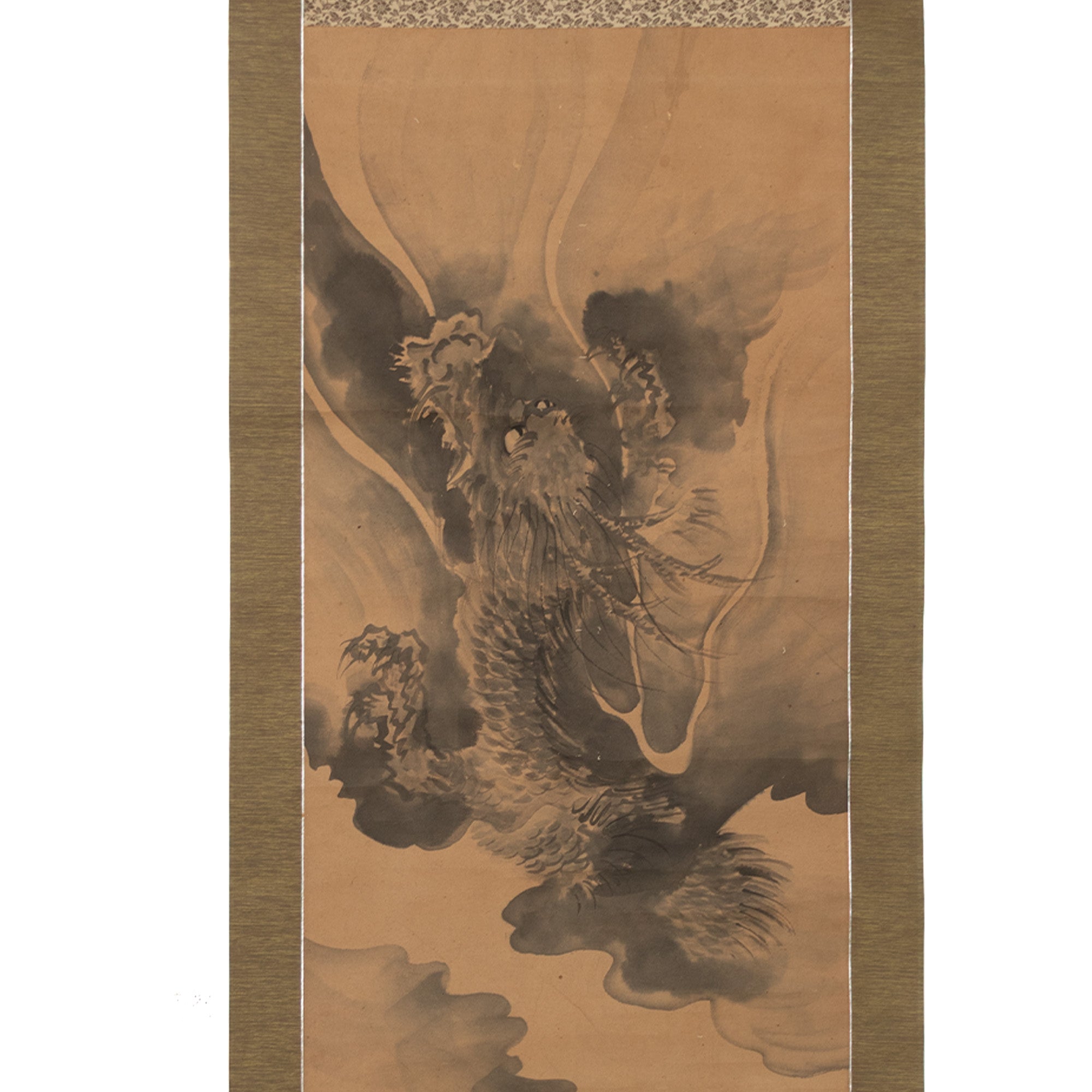 Rising Dragon Sumi-e Scroll