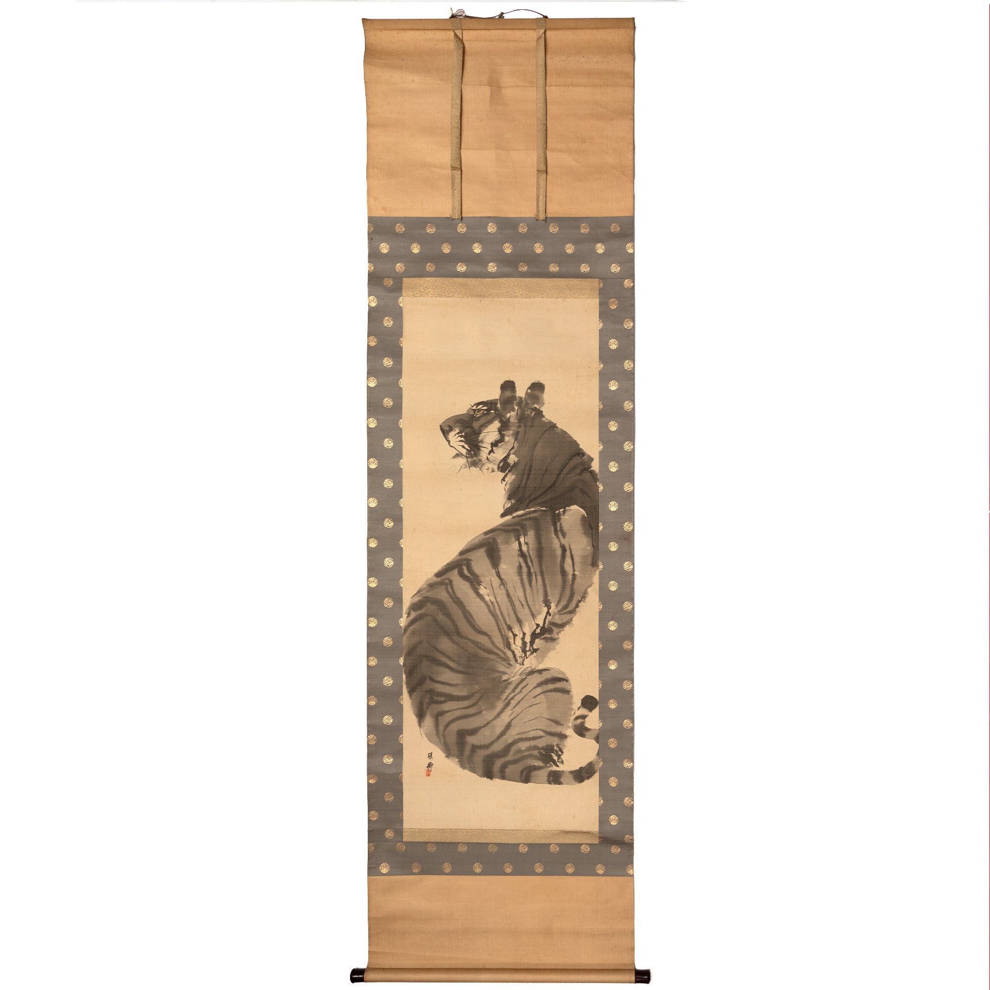 Sumi-e Tiger Scroll