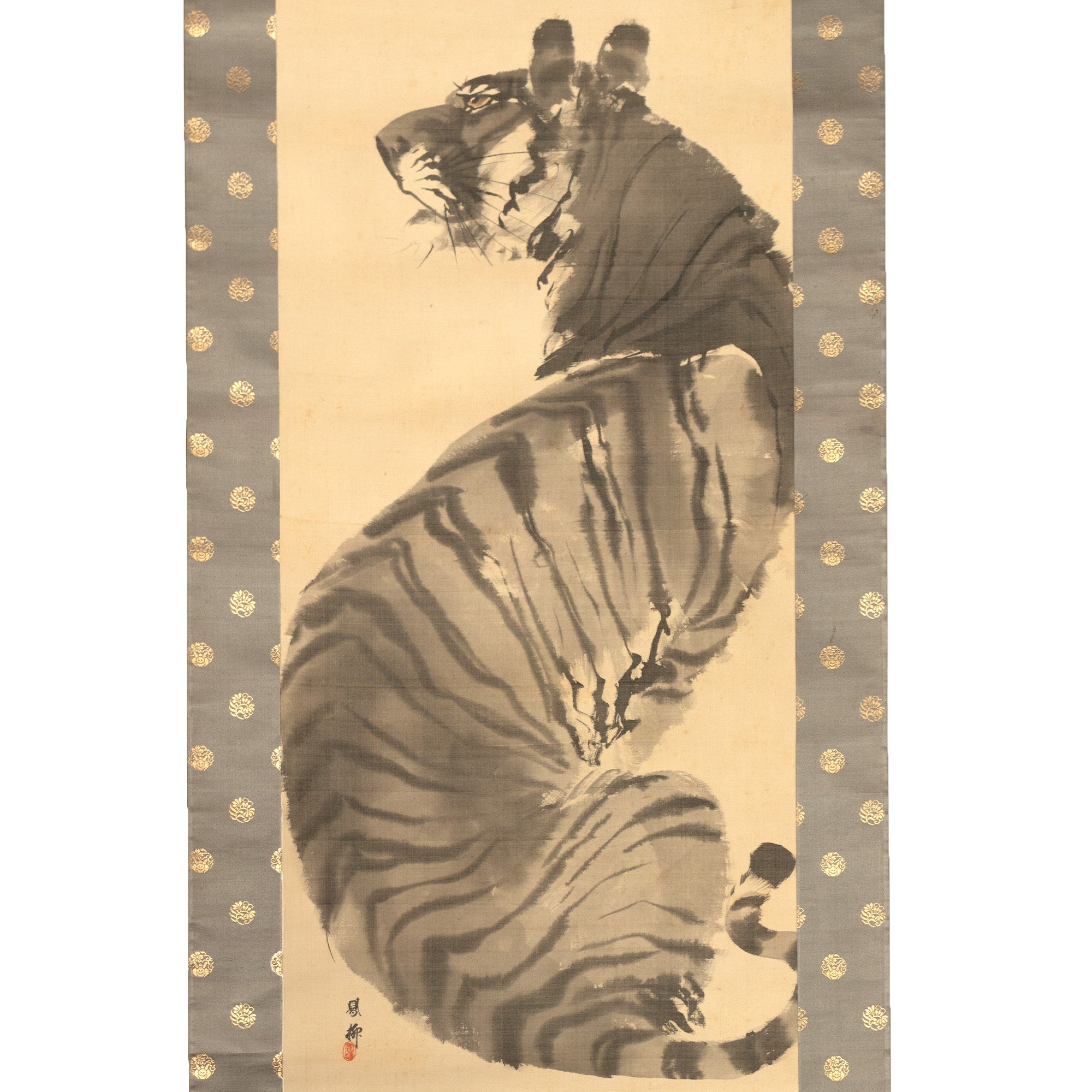 Sumi-e Tiger Scroll