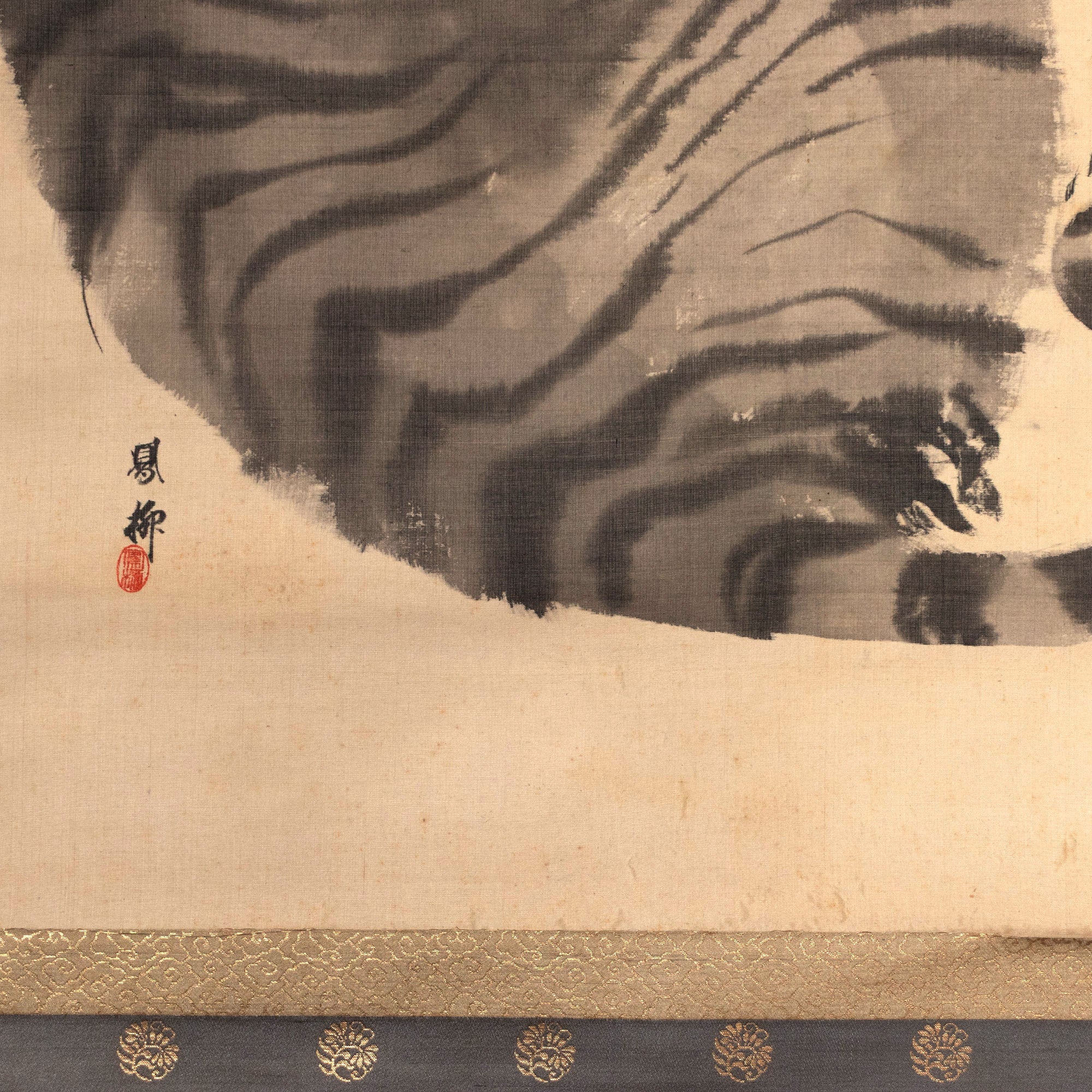 Sumi-e Tiger Scroll