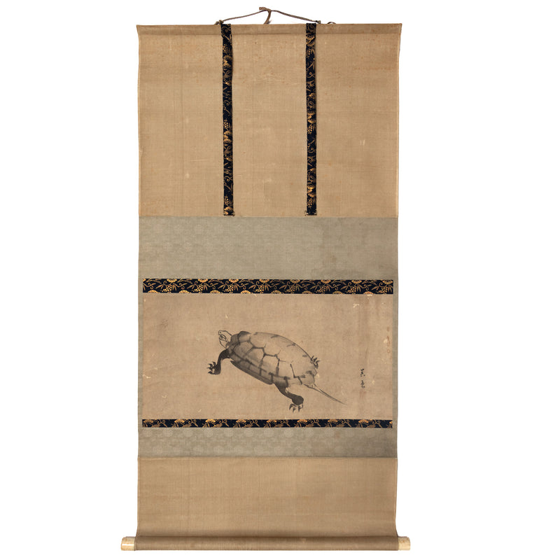 Sumi-e Turtle Scroll
