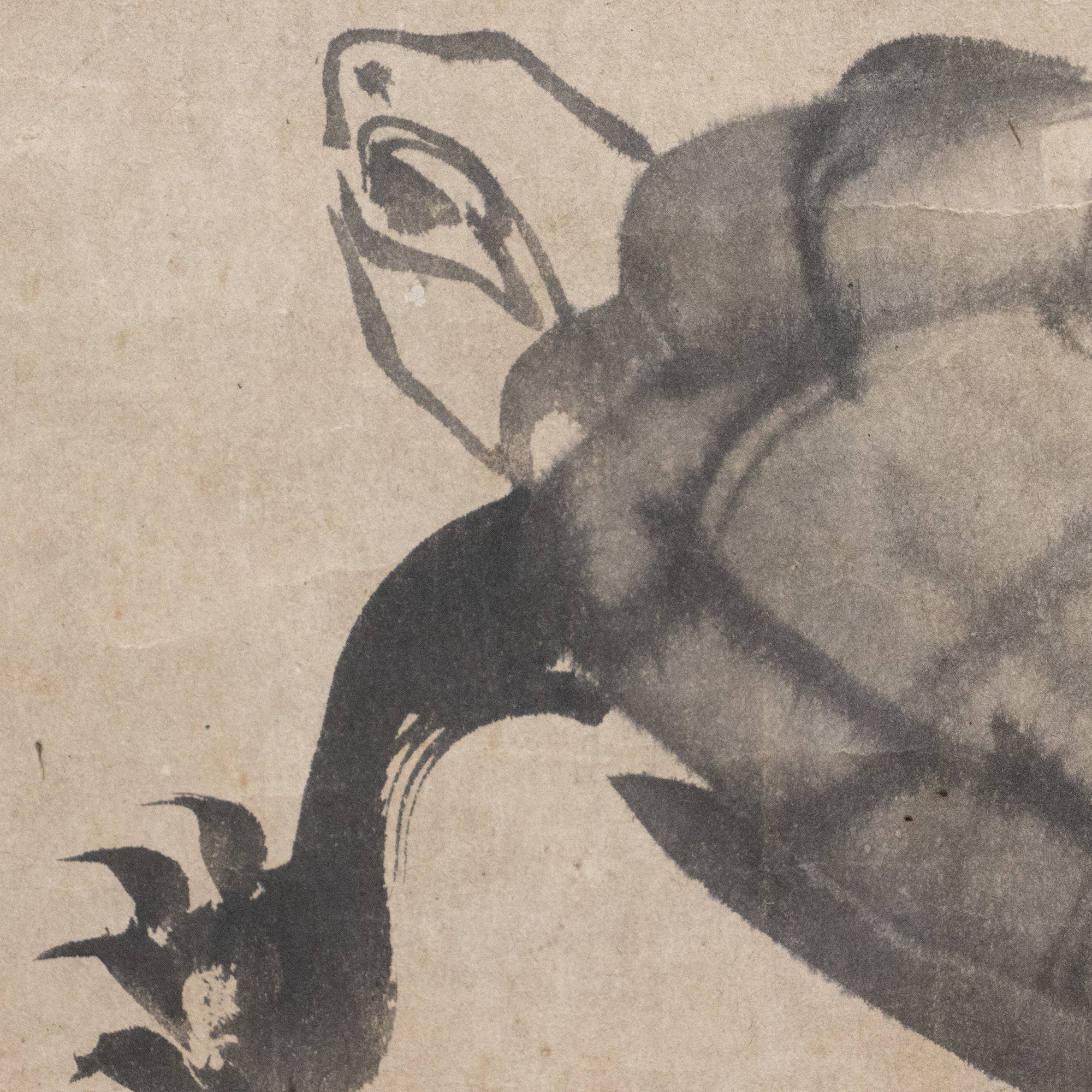 Sumi-e Turtle Scroll