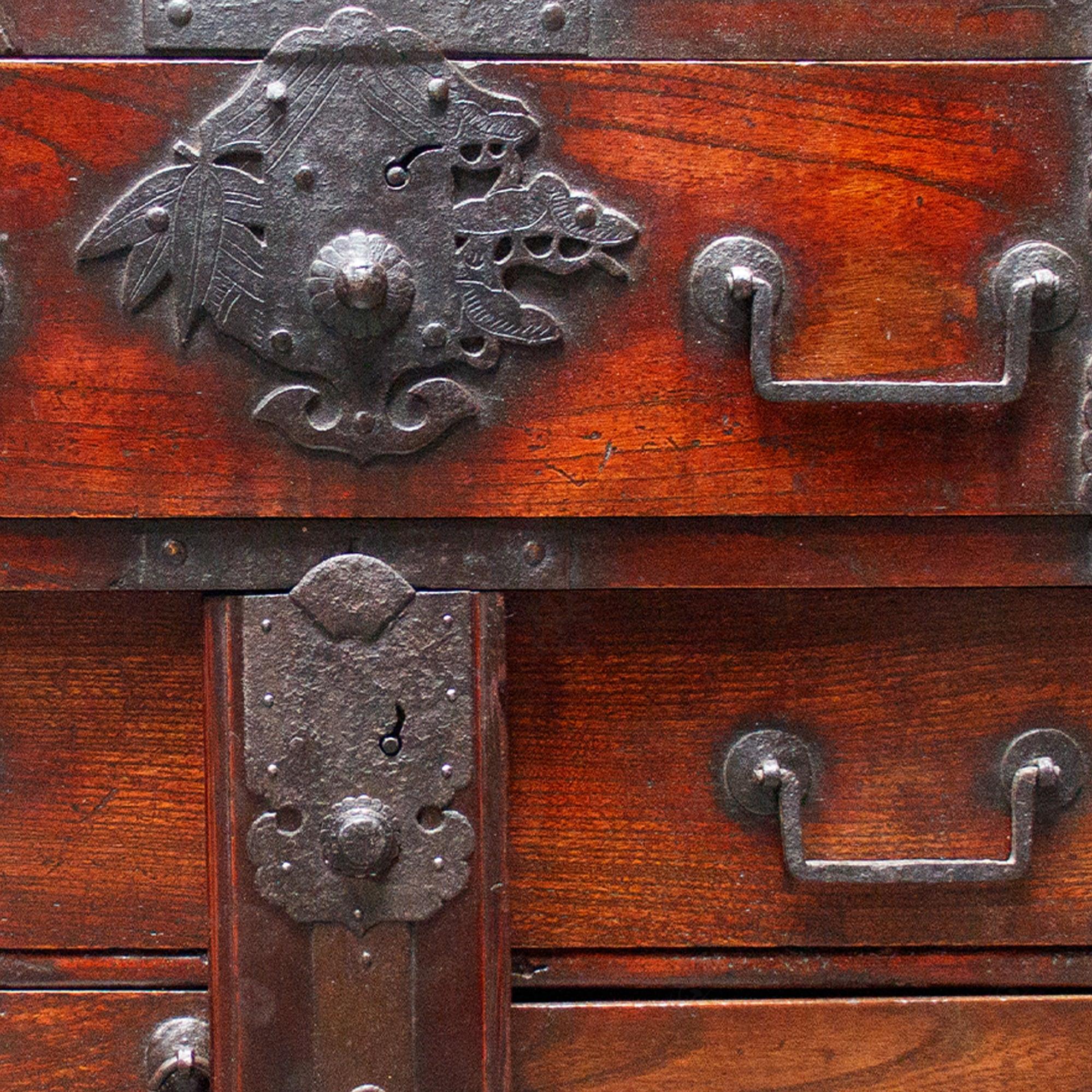 Japanese Antique Sea Captain's Chest