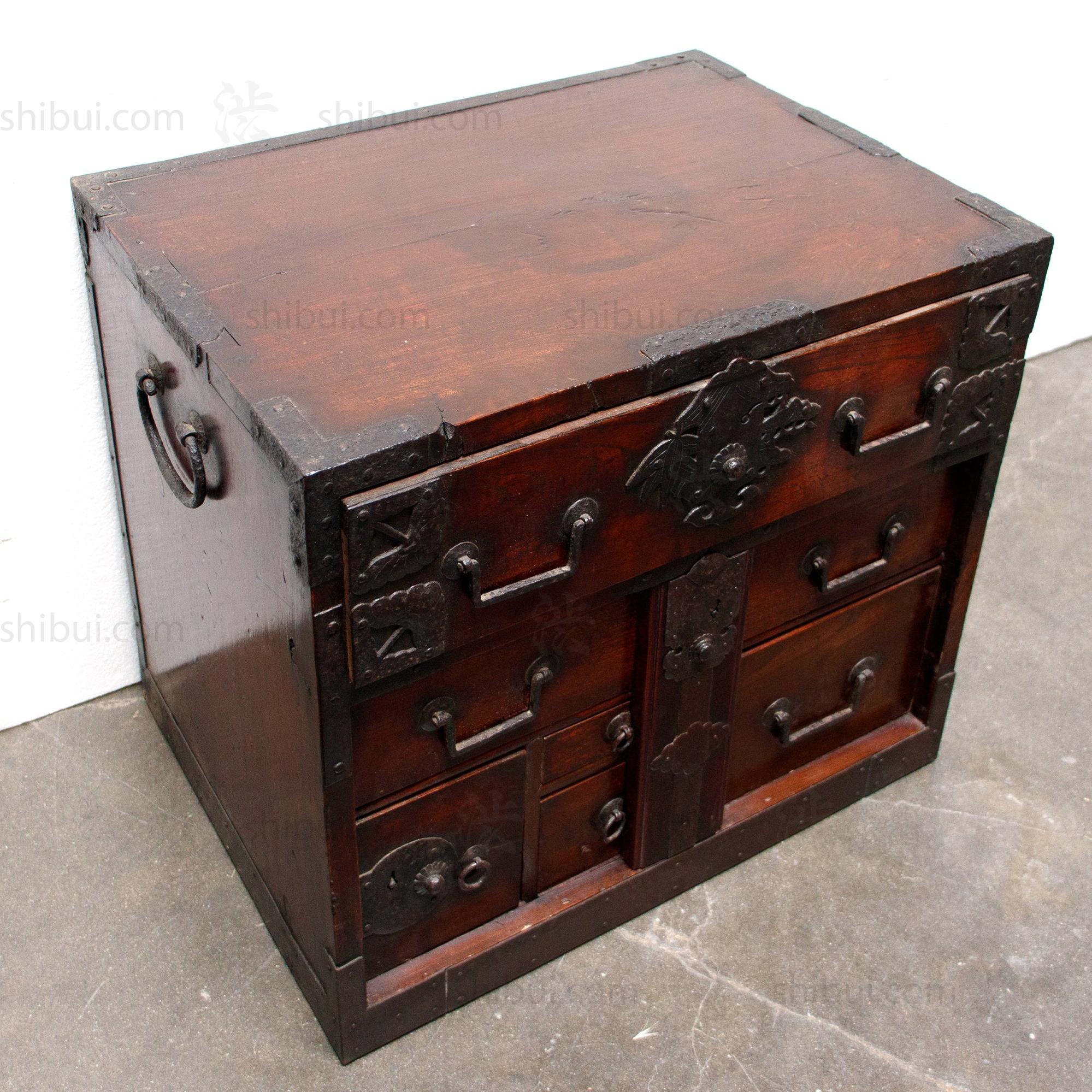 Japanese Antique Sea Captain's Chest