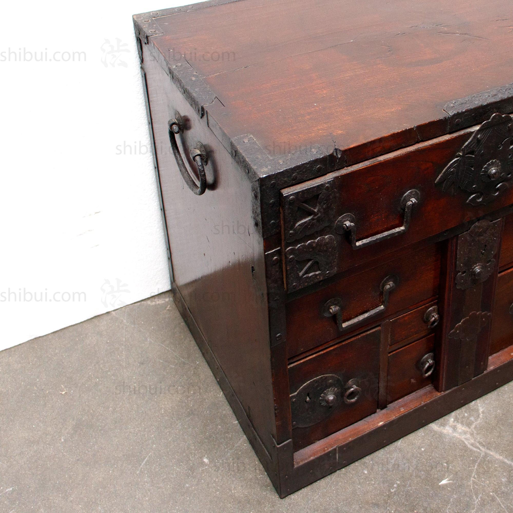 Japanese Antique Sea Captain's Chest