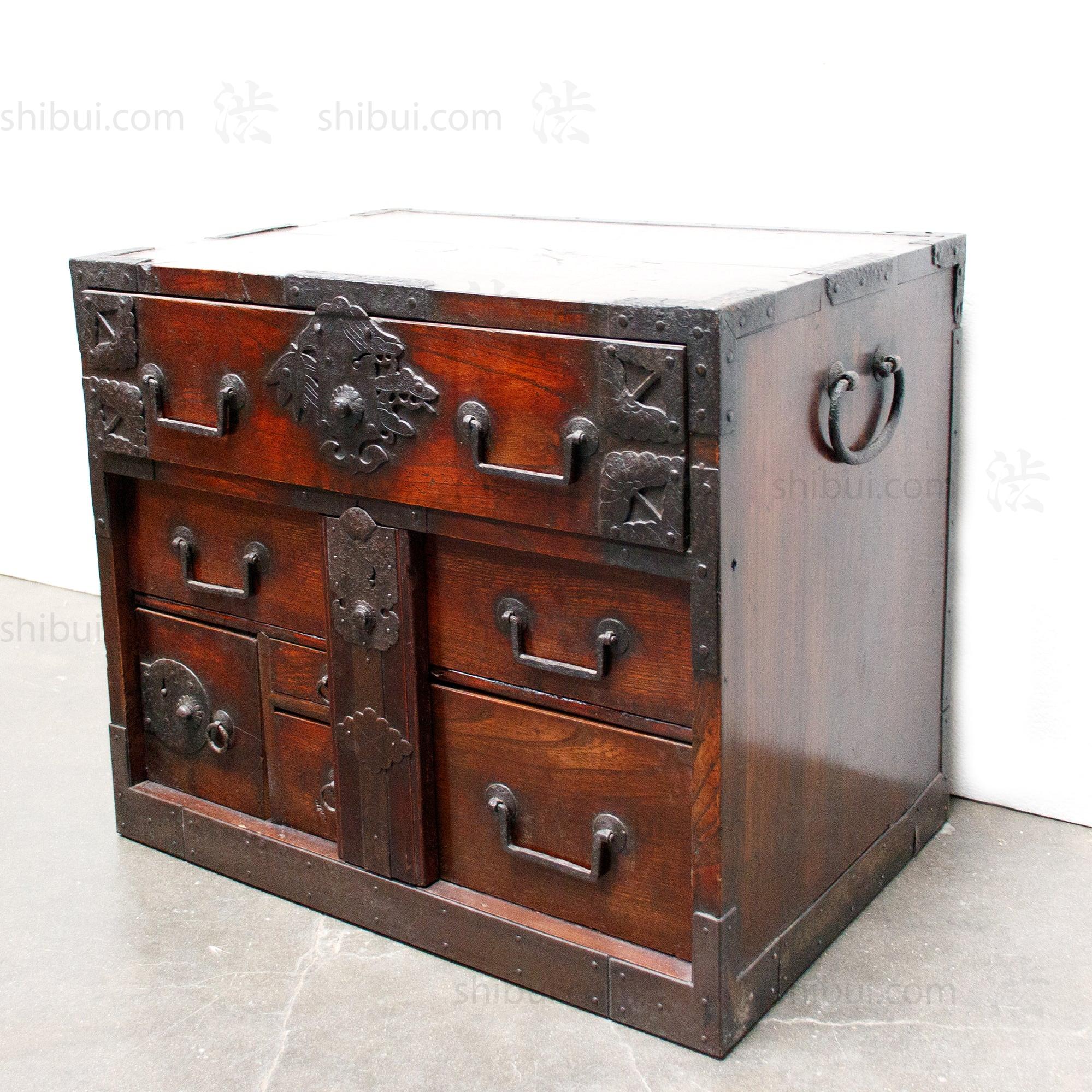 Japanese Antique Sea Captain's Chest