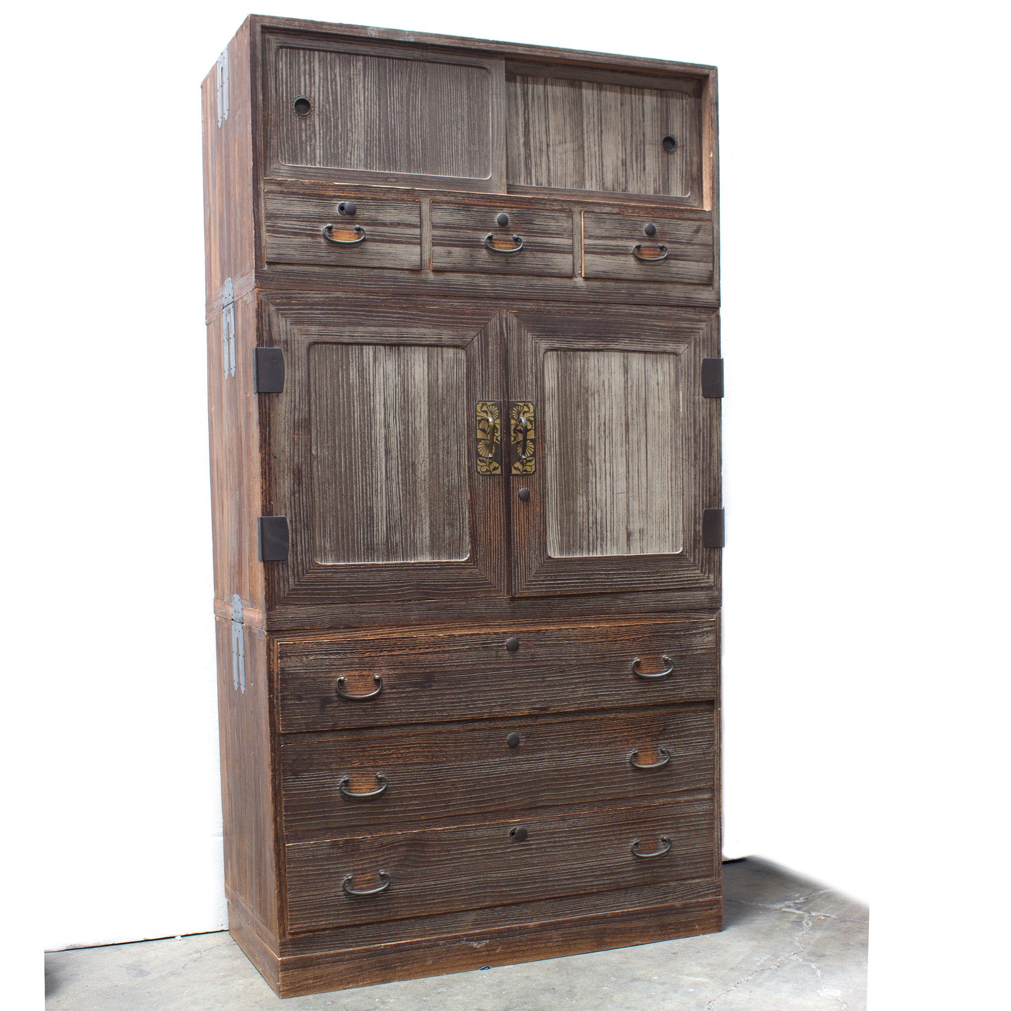 Taisho 3 Section Clothing Chest