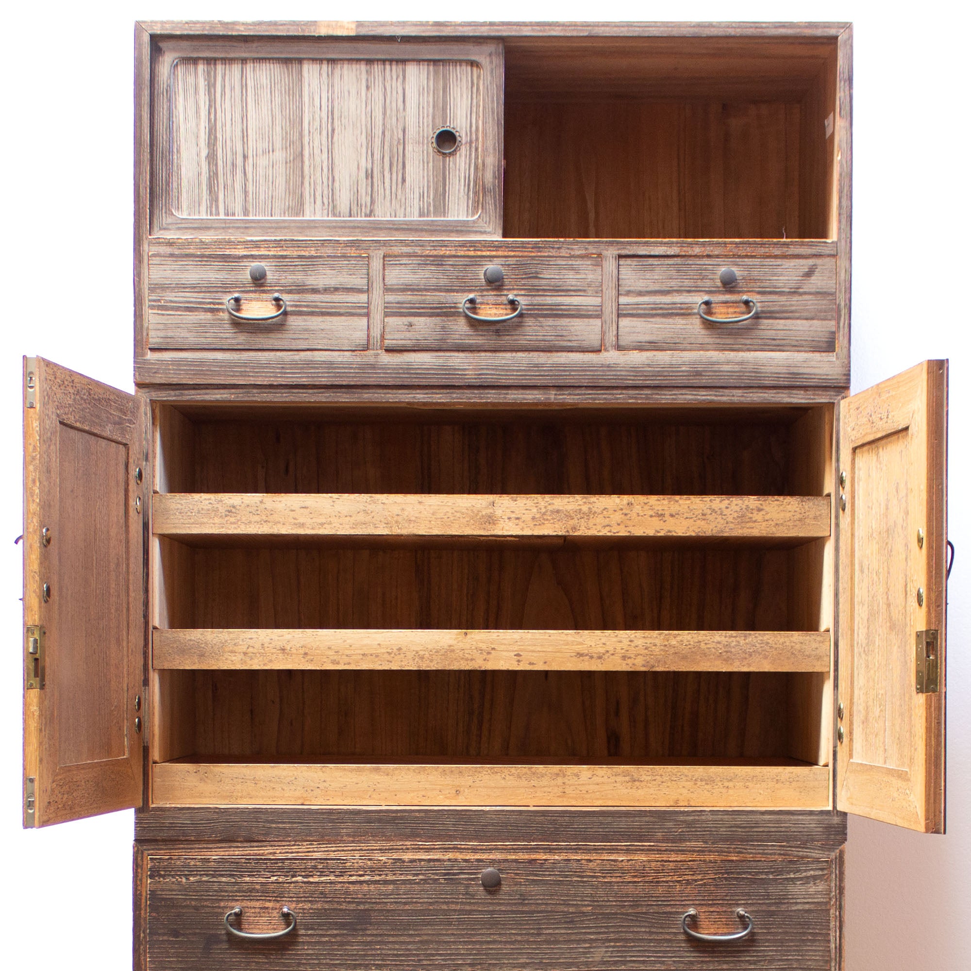 Taisho 3 Section Clothing Chest