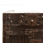 Chobako Funa Dansu - Antique Japanese Captain's Sea Chest from Mikuni