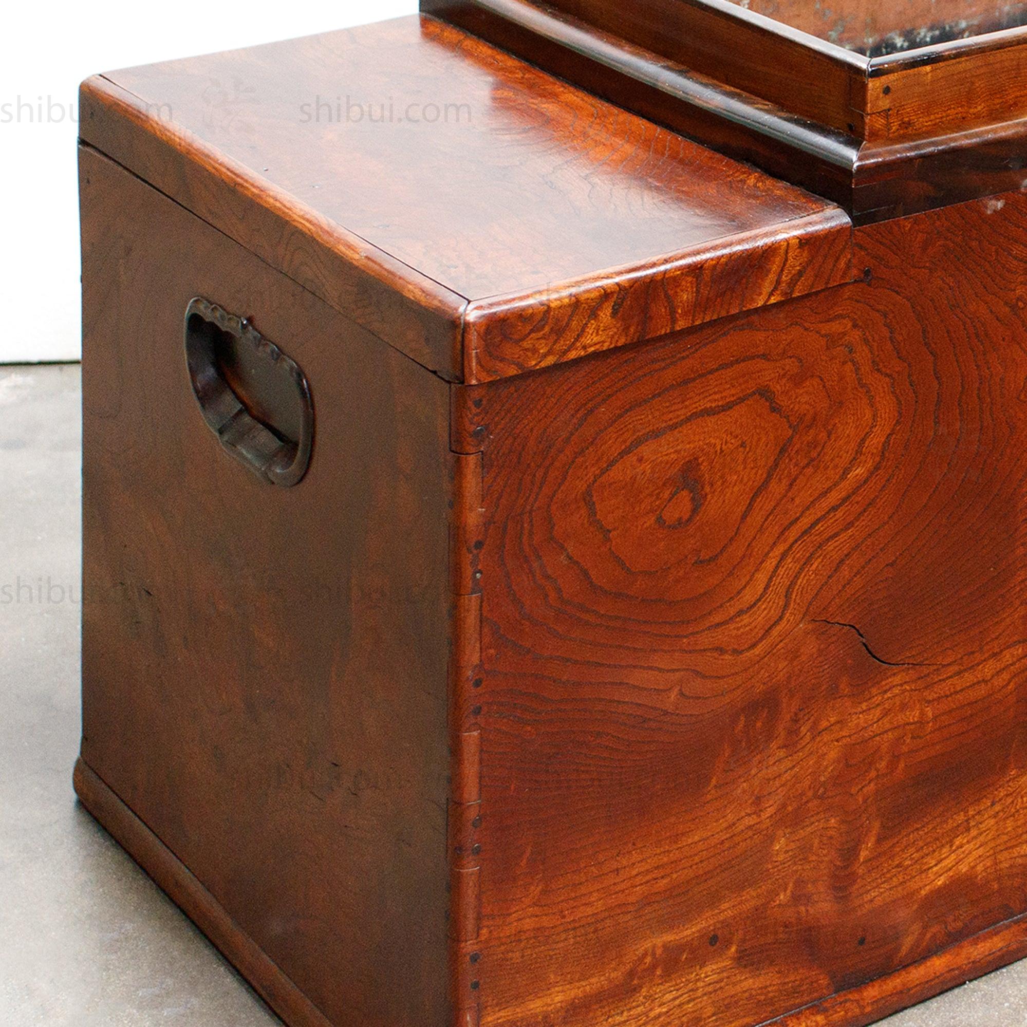 Kanto Hibachi Japanese Antique Brazier Table